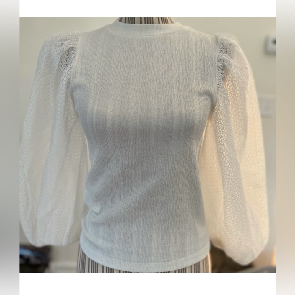 Mango puff blouse